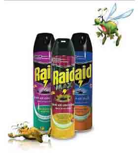 Raid insecticide spray